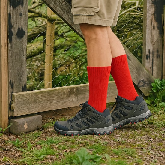 Calcetines de lana para senderismo para hombre, completamente acolchados, cálidos para caminar y hacer trekking. - Image 4