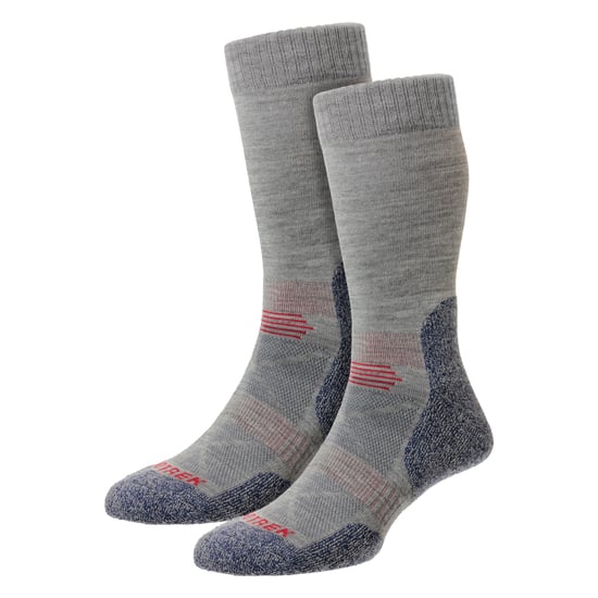Calcetines de trekking de lana para hombre, acolchados, con soporte para el arco - Image 1