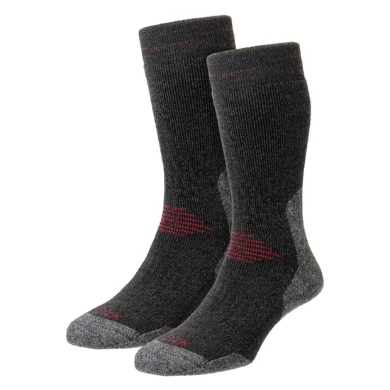 Calcetines de senderismo para hombre de lana, totalmente acolchados, de peso pesado con soporte de arco. - Image 1