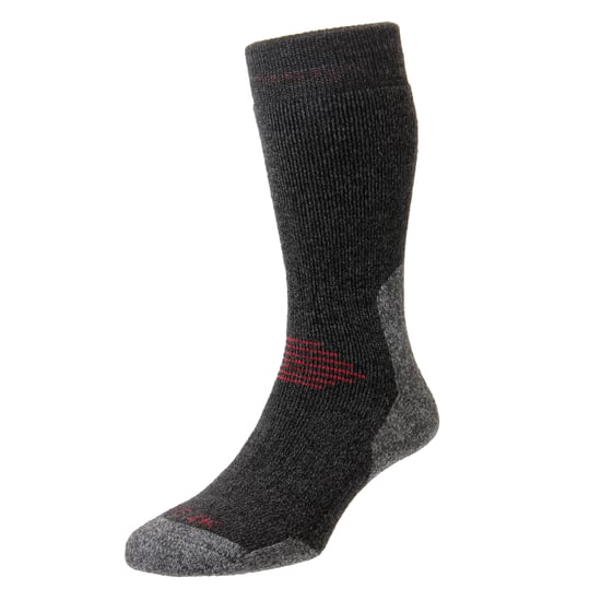Calcetines de senderismo para hombre de lana, totalmente acolchados, de peso pesado con soporte de arco. - Image 2