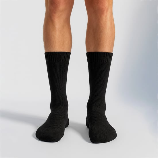 Calcetines de senderismo de lana para hombre totalmente acolchados, cálidos para caminar y hacer trekking - Image 3