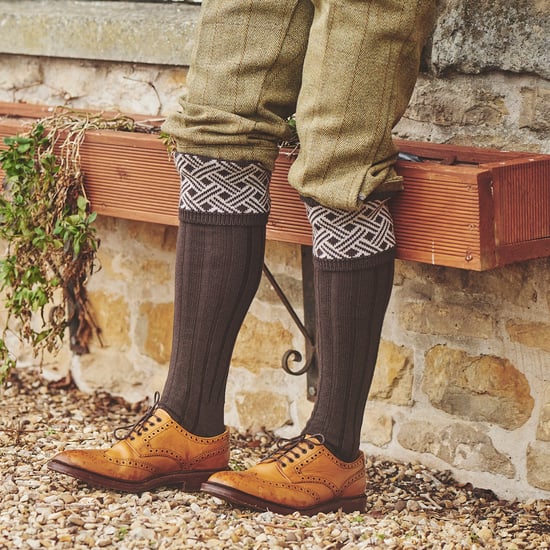 Calcetines de Merino para Hombre con Patrón Jacquard Cálido de Campo - Image 4