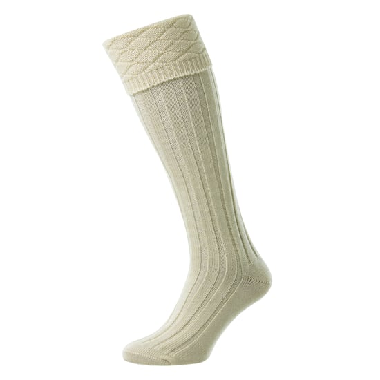 Calcetines de Kilt de Lana Premium para Hombre, Altos hasta la Rodilla, con Diseño de Diamante y Puño Doblado - Image 2