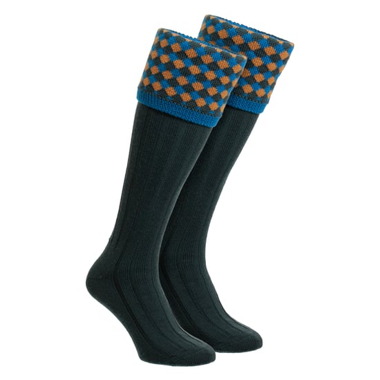 Calcetines de Merino para Hombre con Patrón de Diamante Country Cálidos - Image 1