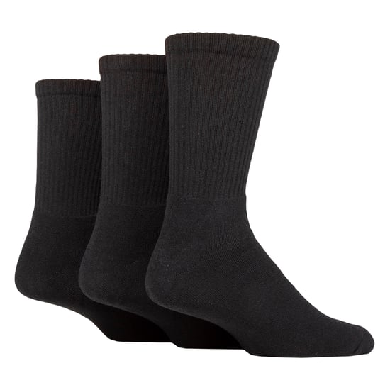 Paquete de 3 calcetines deportivos para hombre, lisos, de corte normal - Calcetines atléticos de algodón suaves para el uso diario - Image 1
