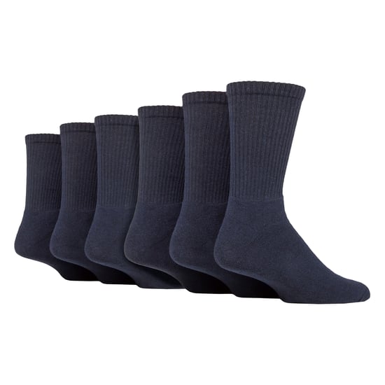 Paquete de 6 calcetines deportivos básicos para hombres - Calcetines atléticos de algodón suave para el uso diario - Image 1