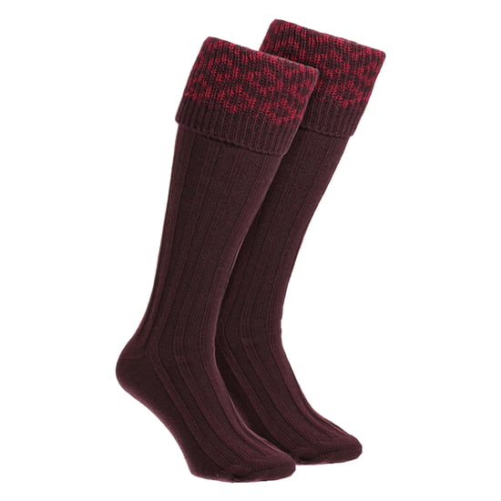 Calcetas de Merino para Hombre con Patrón Campestre para Uso al Aire Libre - Image 1