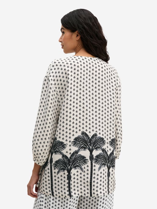 Marc O'Polo Mujeres Camisa de playa Palm Border Geo - Image 3