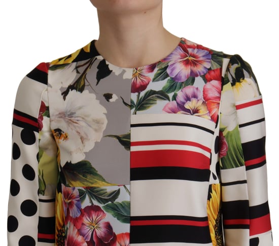 Vestido Mini Multicolor Patchwork Floral - Image 2