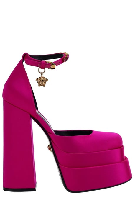 Bombas Aevitas Medusa de Satén Fucsia - Image 1