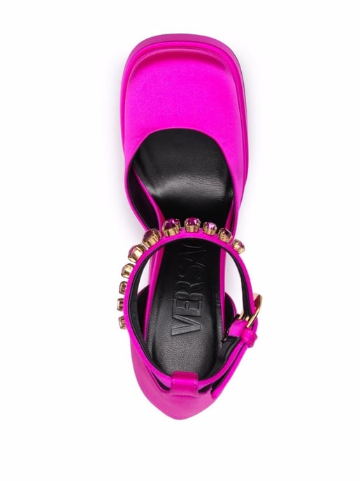 Bombas Aevitas Medusa de Satén Fucsia - Image 4