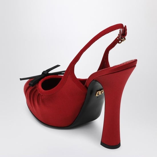 Zapatos de Tacón de Satén Rojo - Image 2