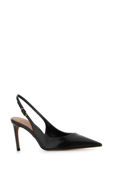 Zapatos de Tacón de 75 mm en Cuero Negro Devoción - Image 1