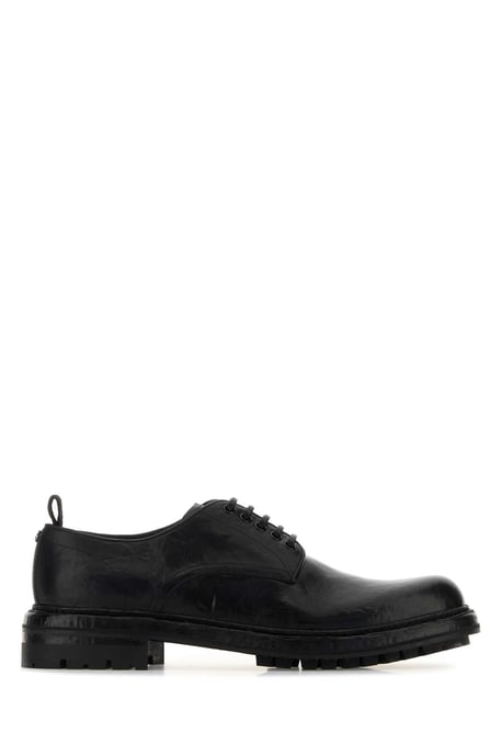 Zapatos de cordones de cuero negro - Image 1