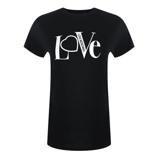 Camiseta Negra Con El Logotipo De Love Moschino - Image 1