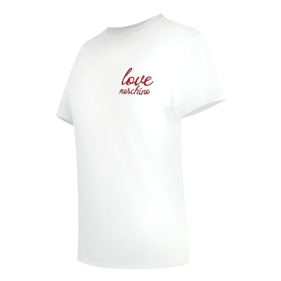 Camiseta Blanca Con Logo Pequeño De Love Moschino - Image 3