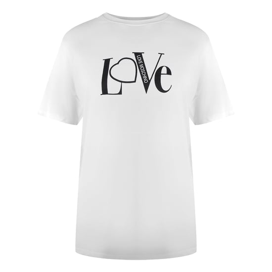 Camiseta Blanca Con El Logotipo De Love Moschino - Image 1