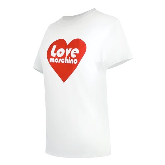 Camiseta Blanca Con Logo De Corazón De Love Moschino - Image 3