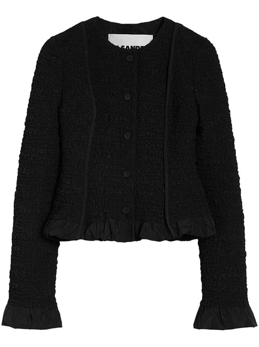 Chaqueta con puños y dobladillo Drap Negro - Image 2
