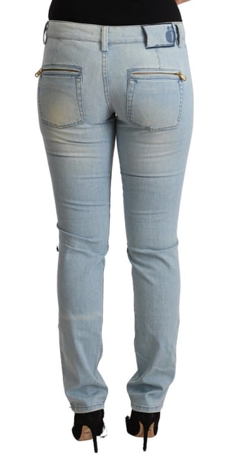 Jeans Celestes con Detalle de Cremallera - Image 3