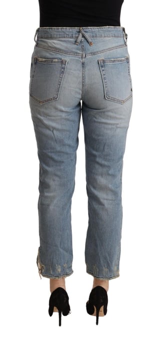 Jeans Boyfriend Cortos con Detalle Desgastado - Image 3