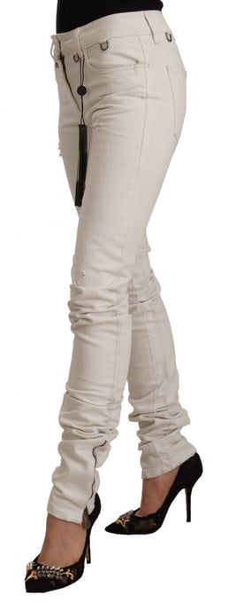 Jeans Skinny Rasgados Offwhite de Karl Lagerfeld - Image 2