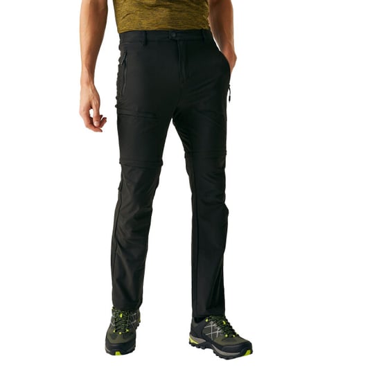 Regatta Mens Highton II Zip-Off Hiking Trousers (Black) - Image 4