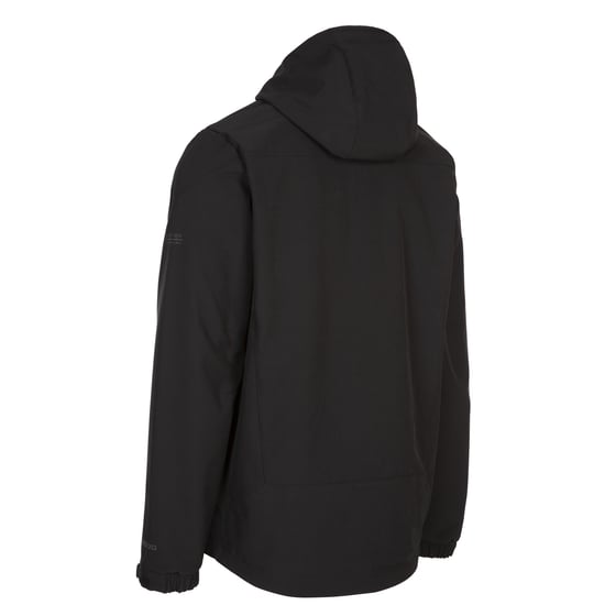 Trespass Mens Marlon Soft Shell Jacket (Black) - Image 2