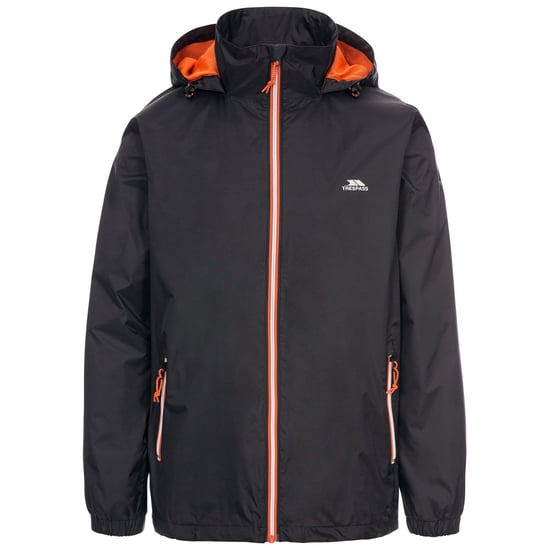 Trespass Mens Briar Waterproof Jacket (Black) - Image 1