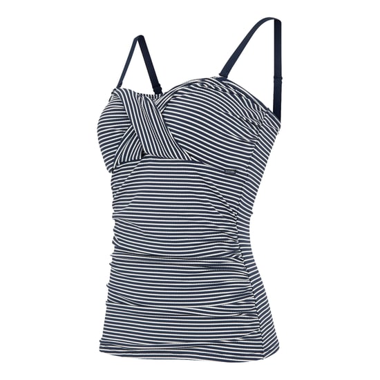 Regatta Womens/Ladies Aceana III Seeksucker Tankini Top (Navy/White) - Image 3