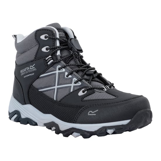 Regatta Childrens/Kids Samaris III Walking Boots (Black/Light Steel) - Image 4