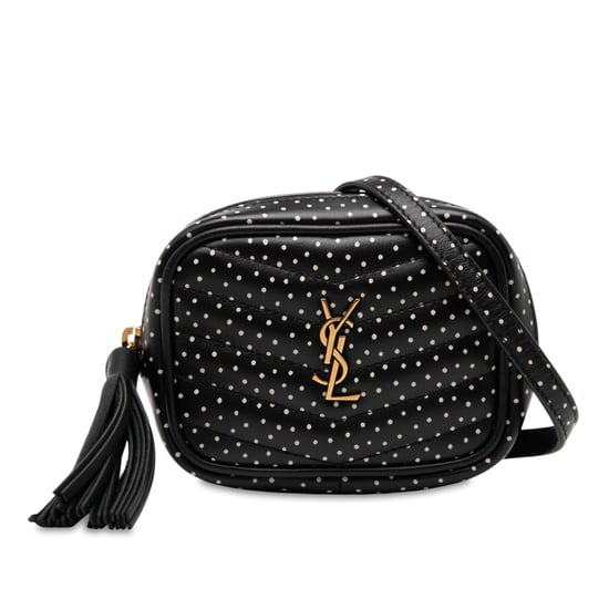 Bolso de cámara Lou Monogram de piel de ternera acolchada en chevrón y lunares de segunda mano - Image 1