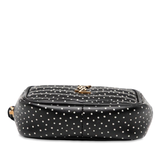 Bolso de cámara Lou Monogram de piel de ternera acolchada en chevrón y lunares de segunda mano - Image 3