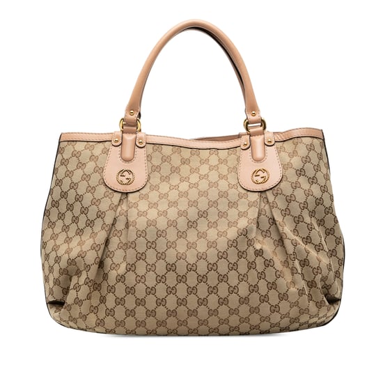 Tote Scarlett Grande de Lona Gg de Segunda Mano - Image 1