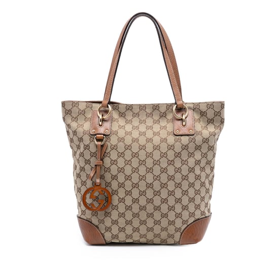 Bolso Tote Charm Gg de Lona Gg Mediano de Segunda Mano - Image 1