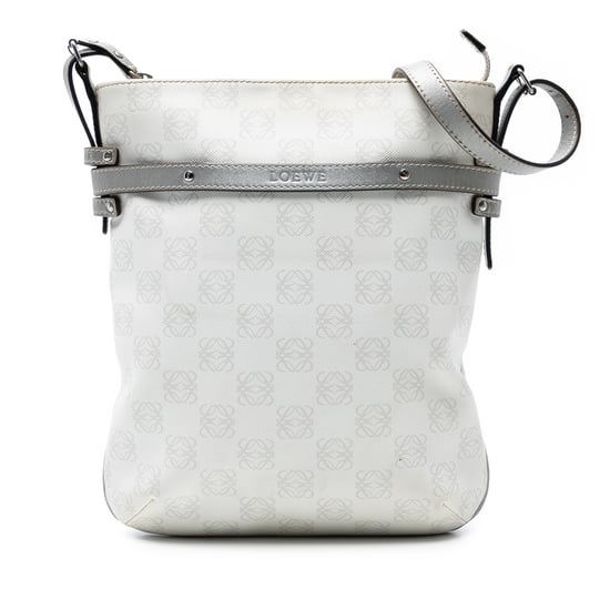 Bolso cruzado de lona recubierta Anagram de segunda mano - Image 1