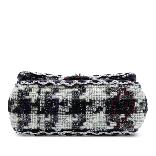 Mini Rectangular de Tweed Acolchado de Segunda Mano con Solapa Simple - Image 3