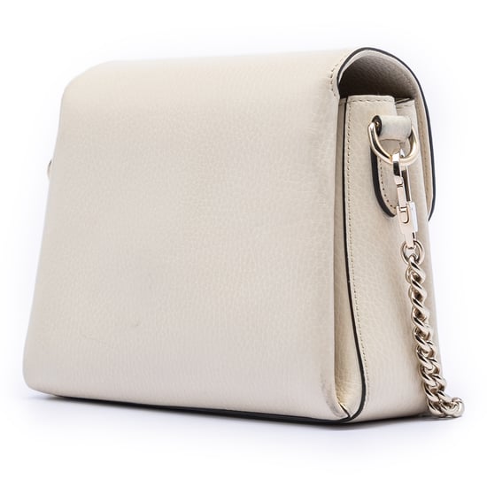 Cartera cruzada de piel de ternera de pequeño dólar de segunda mano con logo intrecciato G - Image 2