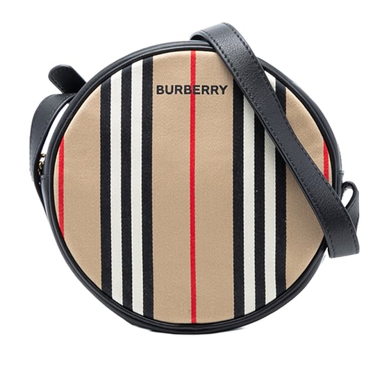 Bolso Cruzado Louise de Lona A Rayas Icono de Segunda Mano - Image 1