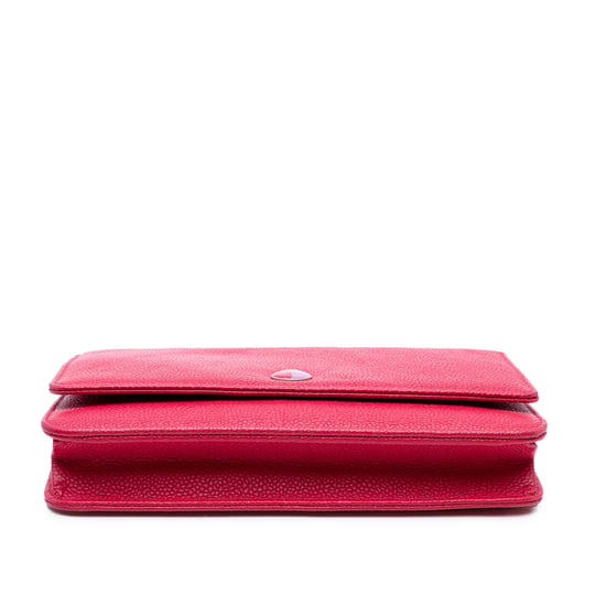 Cartera On Chain Cc Bicolor de Caviar de Segunda Mano - Image 3