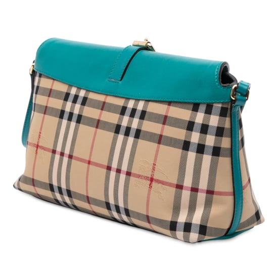 Bolso cruzado Leah de lona revestida con estampado Haymarket de segunda mano - Image 2