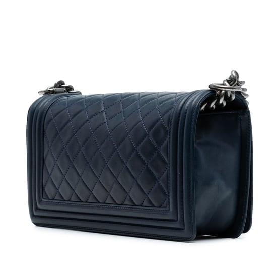 Bolso Boy de piel de cordero acolchada mediana viejo de segunda mano - Image 2