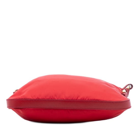 Bolso Cruzado de Tela con Cierre Superior y Detalles en Saffiano de Segunda Mano - Image 3