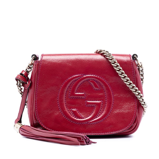 Bolso Cruzado de Cadena Soho de Patente Pequeño de Segunda Mano - Image 1
