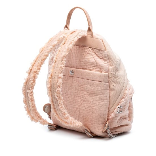 Mochila de flecos con bolsillo frontal de lona acolchada de segunda mano - Image 2