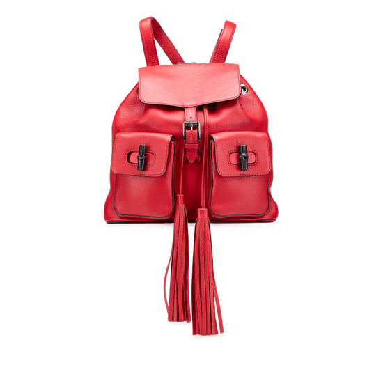 Mochila de Bambú con Borla de Cuero - Image 1
