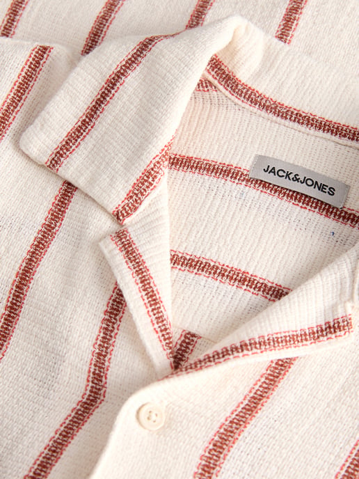 Camisa Resort Rayas Coba Beige de Jack & Jones - Image 3