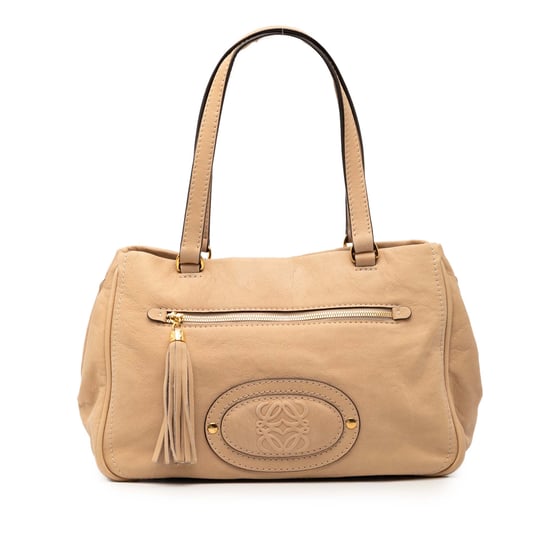 Bolso de hombro de flecos Anagram Madrid en nubuck de segunda mano - Image 1