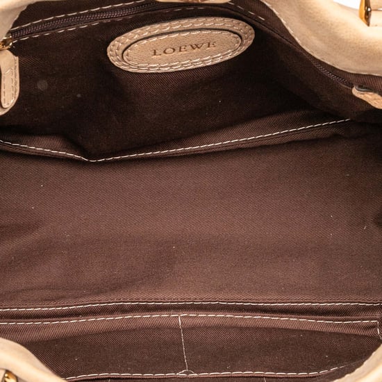 Bolso de hombro de flecos Anagram Madrid en nubuck de segunda mano - Image 4