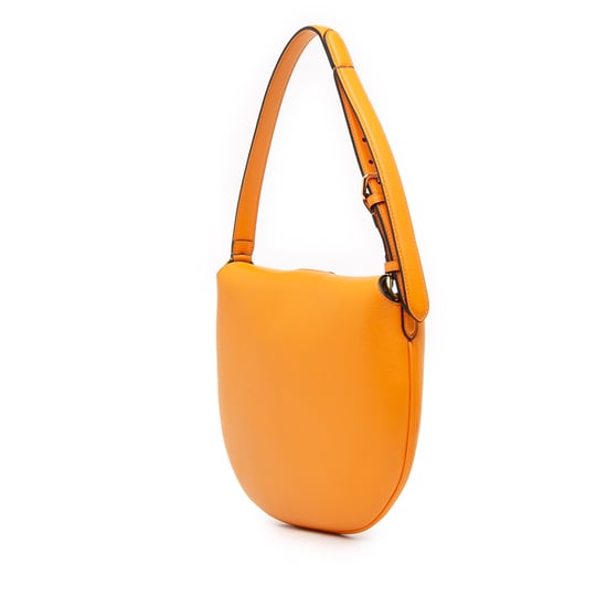 Bolso hobo de cuero pequeño de segunda mano en forma de croissant - Image 2